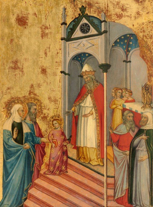 Religious Scene with Figures in Medieval Attire