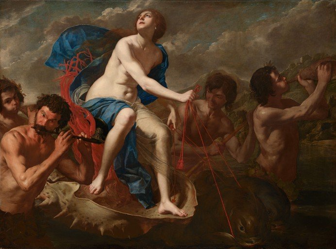 Venus Riding a Chariot Pulled by Sea Creatures