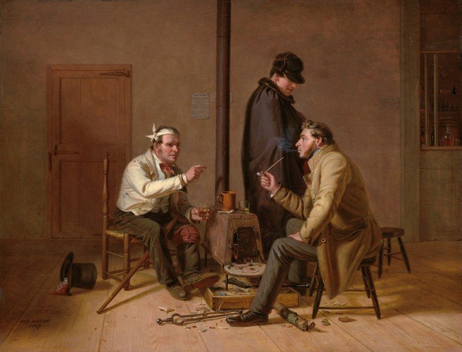 Men in a Room, One Injured, Discussing Matters
