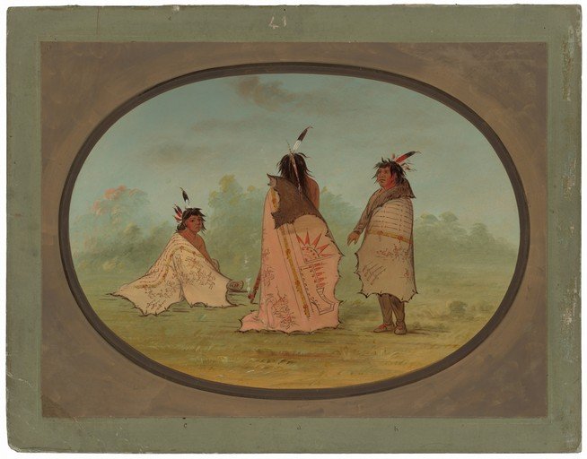 Native American Men in Traditional Attire