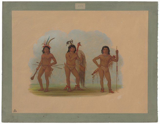 Three Indigenous Men in Traditional Attire
