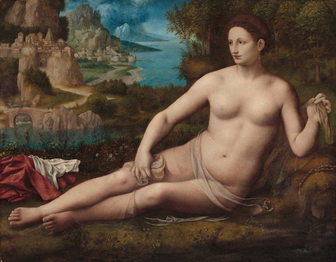 Venus Reclining in a Landscape