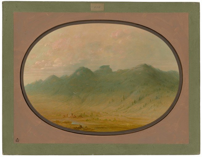 Pastoral Landscape with Mountains and Village