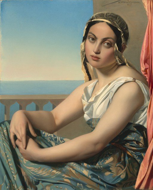 Woman in Oriental Dress by the Sea