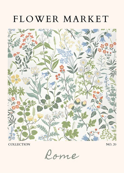 Flower Market Collection Poster