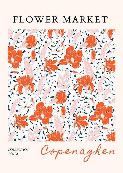 Flower Market Copenhagen Collection No. 02 Poster