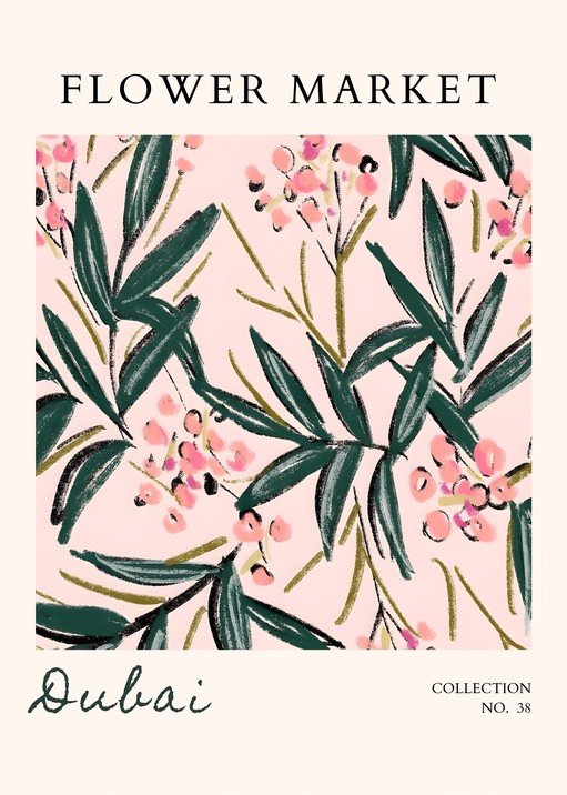 Dubai Flower Market Collection No. 38 Poster