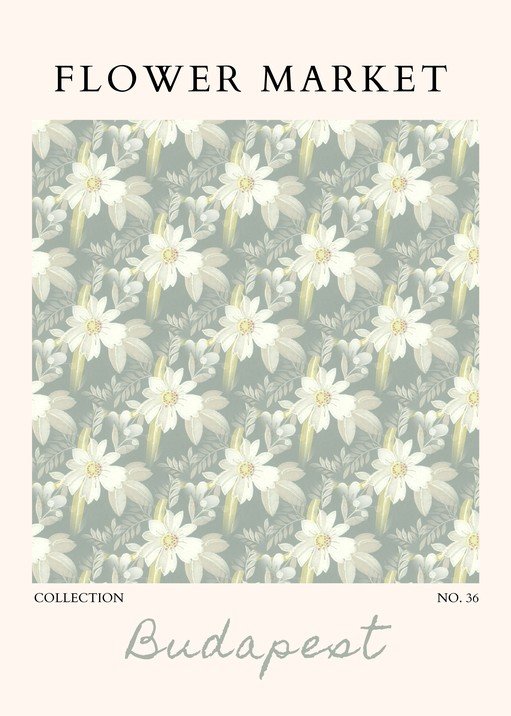 Flower Market Collection Budapest Floral Pattern