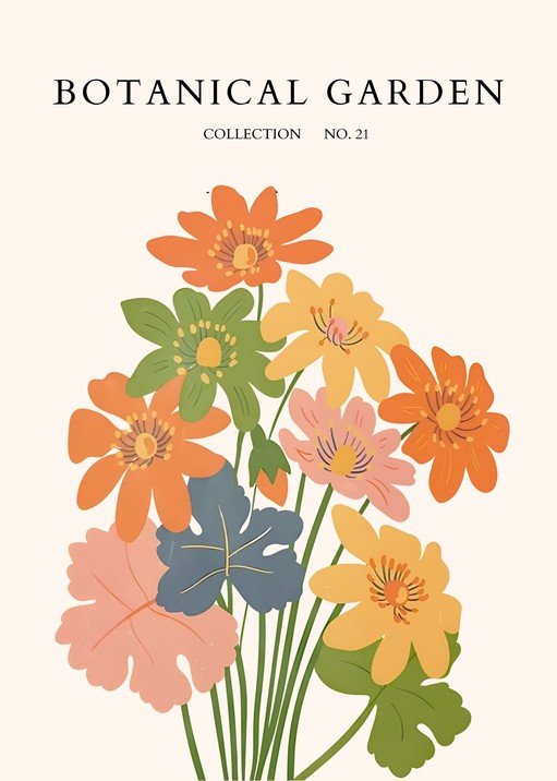 Botanical Garden Collection No. 21 Floral Art