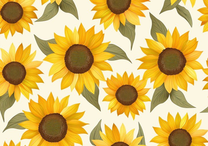 Vibrant Sunflower Pattern