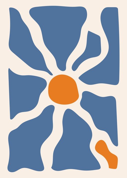 Abstract Sunburst Art Print