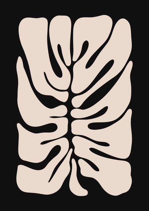 Minimalist Monstera Leaf Art
