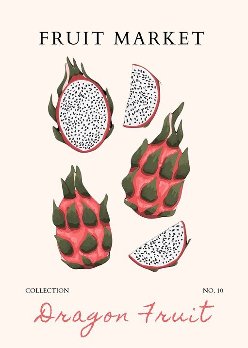 Dragon Fruit Collection at the Fruit Market