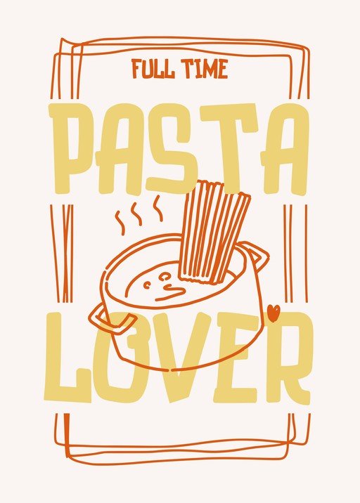 Full Time Pasta Lover Graphic