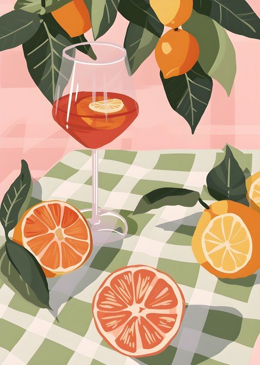Refreshing Citrus Drink with Oranges and Lemons