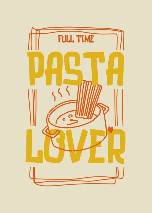 Full Time Pasta Lover Graphic