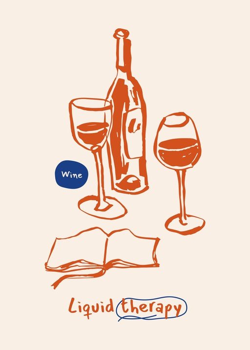 Wine, Book, and Relaxation