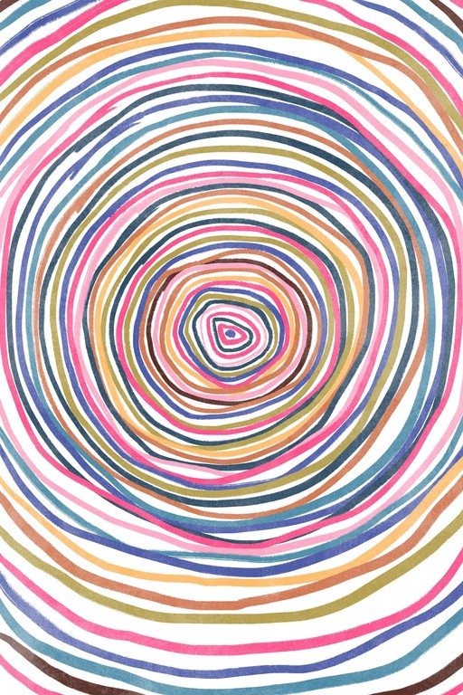 Concentric Circles Abstract Art