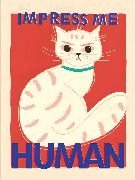 Cat Demands Attention: "Impress Me Human"
