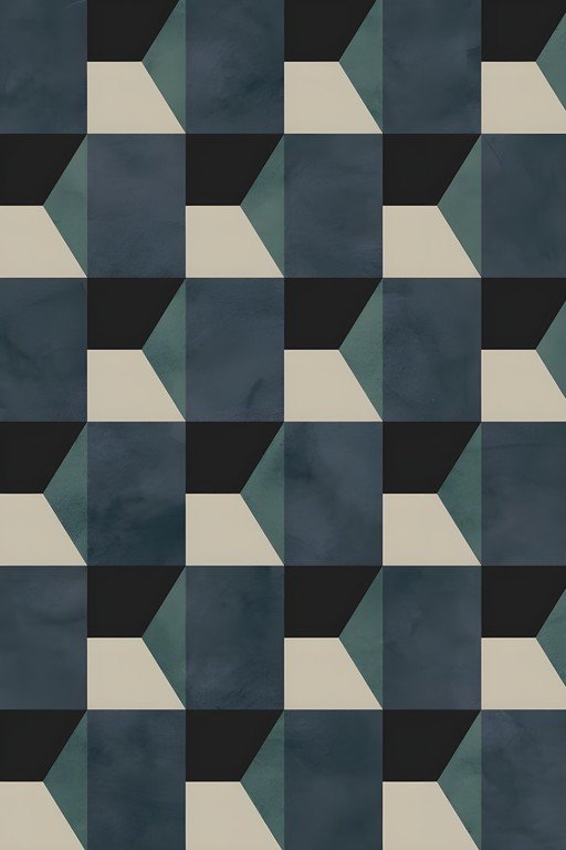 Geometric Cube Pattern Wallpaper