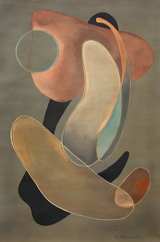 Abstract Organic Forms Painting