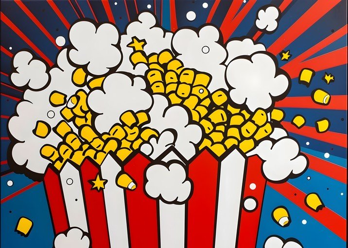 Popcorn Explosion Art