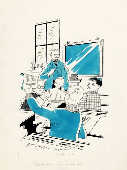 Classroom Scene with Teacher and Students