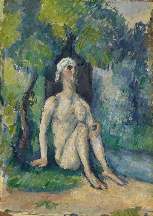 Nude Man Seated Under a Tree