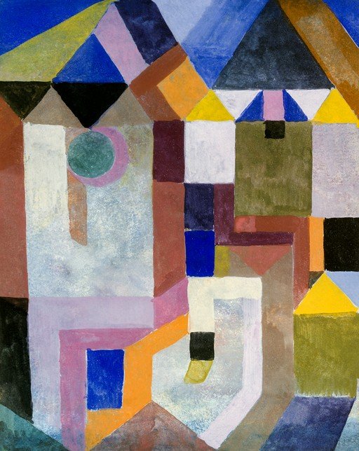 Abstract Composition with Geometric Shapes