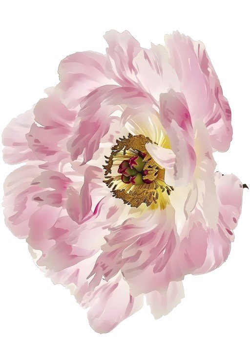 Delicate Pink Peony Flower