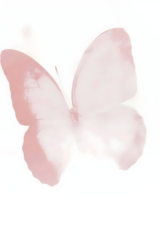 Soft Pink Watercolor Butterfly