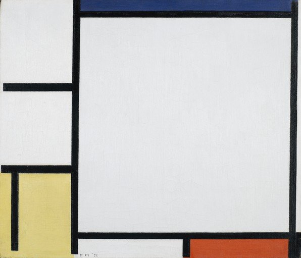 Composition with Red, Yellow, and Blue