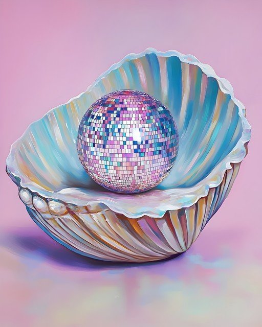 Disco Ball in Seashell