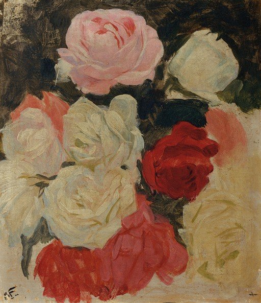 Impressionist Study of Roses
