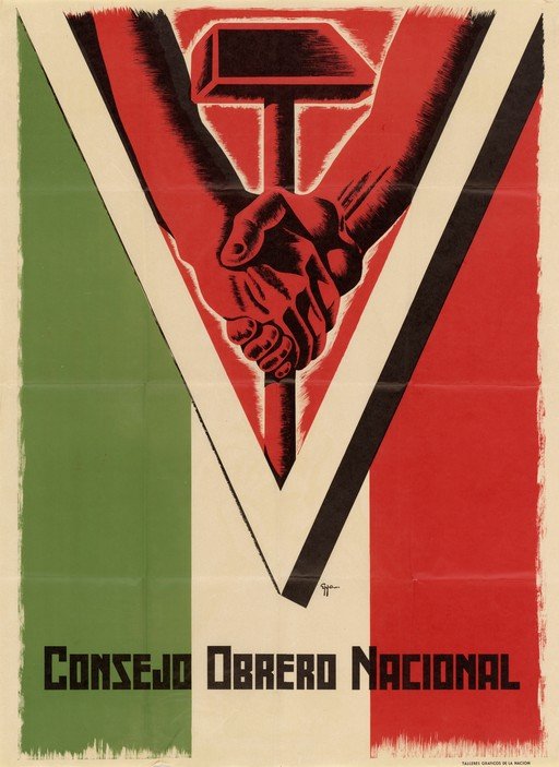 National Workers' Council Poster with Hammer and Sickle
