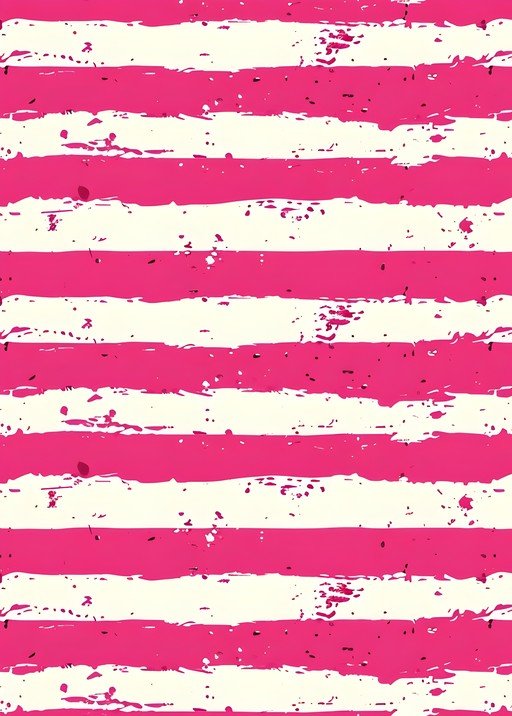 Pink and Cream Grunge Stripe Pattern
