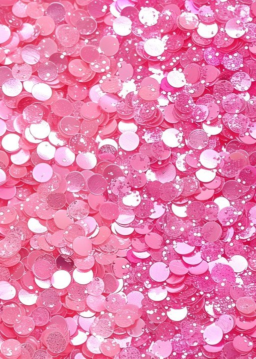 Pink Glitter Sequins Background