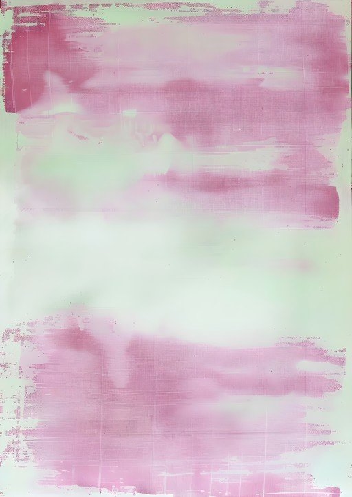 Abstract Pink and Green Textured Artwork