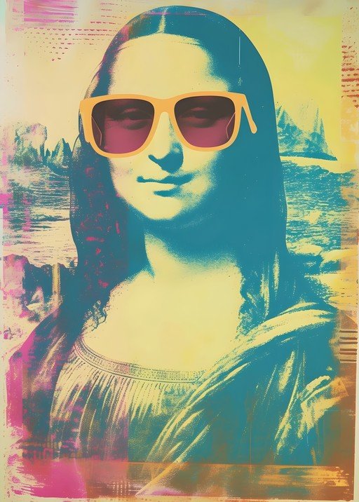 Mona Lisa with Sunglasses Pop Art