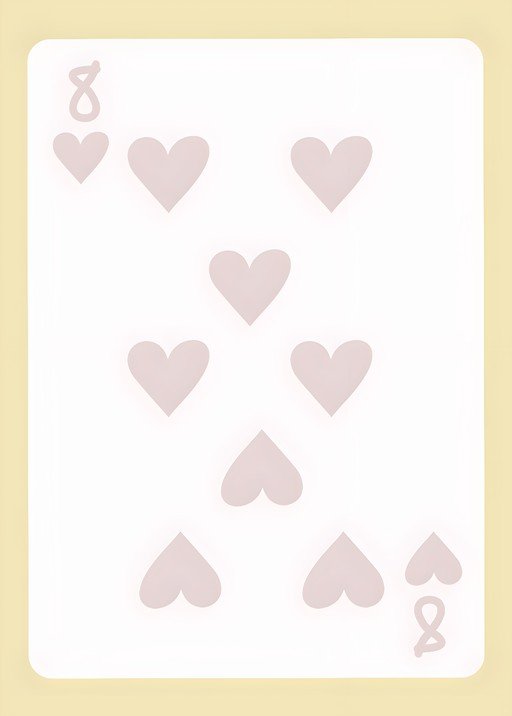 Eight of Hearts Playing Card