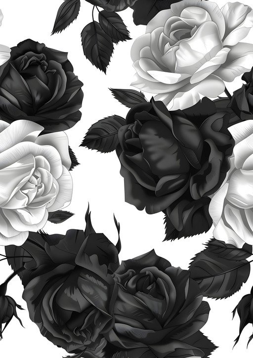 Monochromatic Rose Pattern