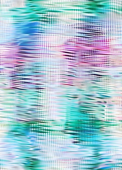 Abstract Watercolor Blend with Textured Lines