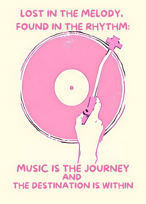 Vinyl Record and Inspirational Music Quotes