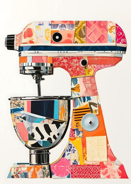 Artistic Kitchen Mixer Collage