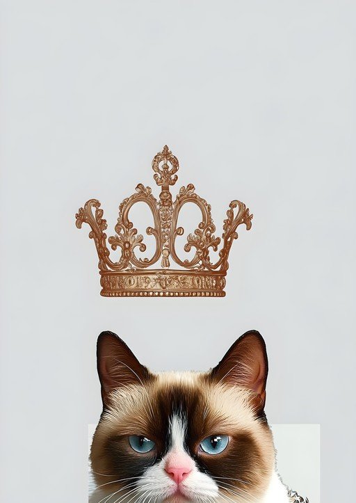 Grumpy Cat Crowned King