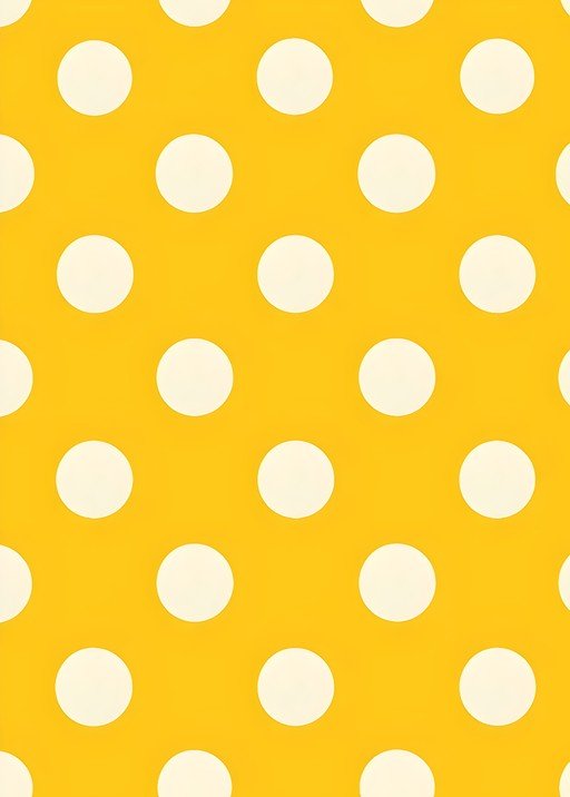 Yellow and White Polka Dot Pattern
