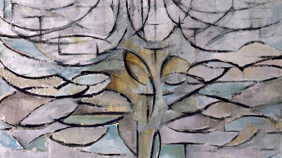 Abstract Composition with Lines and Shapes
