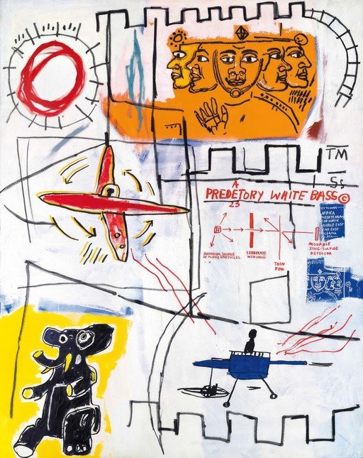 Jean-Michel Basquiat's "Predatory White Bass"