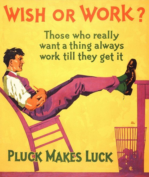 Wish or Work? Pluck Makes Luck Poster