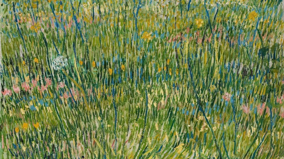 Vibrant Field of Wildflowers in Impressionist Style